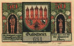 Zerbst - Stadt - 1.7.1921 - 50 Pfennig