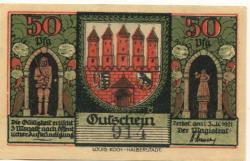 Zerbst - Stadt - 1.7.1921 - 50 Pfennig