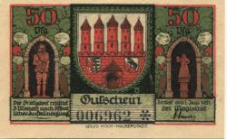 Zerbst - Stadt - 1.7.1921 - 50 Pfennig