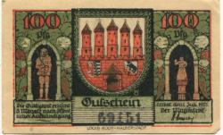 Zerbst - Stadt - 1.7.1921 - 100 Pfennig