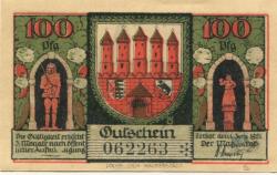 Zerbst - Stadt - 1.7.1921 - 100 Pfennig
