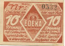 Zerbst - Einkaufsverein der Kolonialwarenhändler - -- - 10 Pfennig
