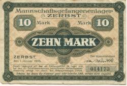 Zerbst - Mannschaftsgefangenenlager - 1.1.1916 - 10 Mark