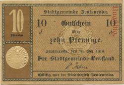 Zeulenroda - Stadt - 10.12.1916 - 10 Pfennig