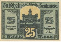 Zeulenroda - Stadt - 16.12.1918 - 25 Pfennig