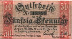 Zeven - Kreis - -- 50 Pfennig