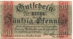 Zeven - Kreis - -- 50 Pfennig