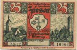 Ziesar - Städtische Sparkasse - -- - 25 Pfennig