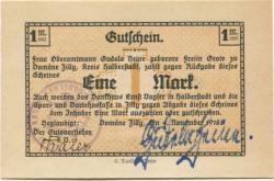 Zilly (heute: Osterwieck) - Domäne - 4.11.1918 - 1 Mark