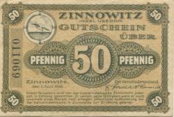 Zinnowitz - Stadt - 1.6.1921 - 50 Pfennig