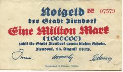Zirndorf- Stadt - 15.8.1923 - 1 Million Mark