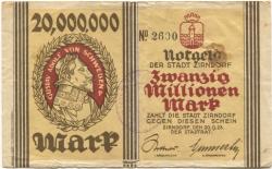 Zirndorf- Stadt - 20.9.1923 - 20 Millionen Mark