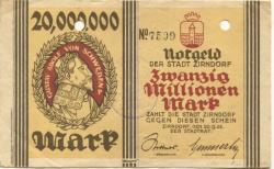 Zirndorf- Stadt - 20.9.1923 - 20 Millionen Mark