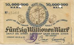 Zirndorf- Stadt - 20.9.1923 - 50 Millionen Mark