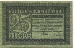 Zittau - Amtshauptmannschaft und Stadt - 1.1.1919 - 31.12.1919 - 25 Pfennig