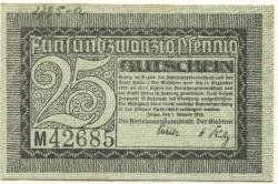 Zittau - Amtshauptmannschaft und Stadt - 1.1.1919 - 31.12.1919 - 25 Pfennig