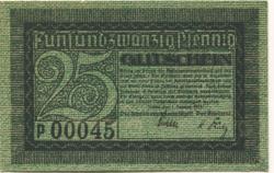 Zittau - Amtshauptmannschaft und Stadt - 1.1.1919 - 31.12.1919 - 25 Pfennig 