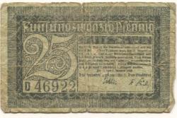 Zittau - Amtshauptmannschaft und Stadt - 1.1.1919 - 31.12.1919 - 25 Pfennig