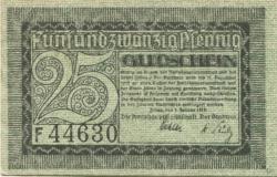 Zittau - Amtshauptmannschaft und Stadt - 1.1.1919 - 31.12.1919 - 25 Pfennig