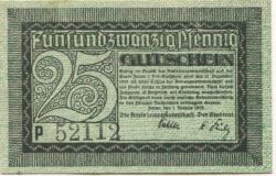 Zittau - Amtshauptmannschaft und Stadt - 1.1.1919 - 31.12.1919 - 25 Pfennig