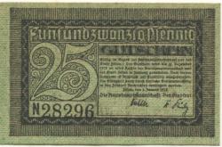 Zittau - Amtshauptmannschaft und Stadt - 1.1.1919 - 31.12.1919 - 25 Pfennig 