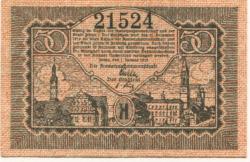 Zittau - Amtshauptmannschaft und Stadt - 1.1.1919 - 31.12.1919 - 50 Pfennig