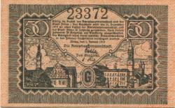 Zittau - Amtshauptmannschaft und Stadt - 1.1.1919 - 31.12.1919 - 50 Pfennig