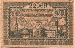 Zittau - Amtshauptmannschaft und Stadt - 1.1.1919 - 31.12.1919 - 50 Pfennig