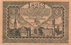 Zittau - Amtshauptmannschaft und Stadt - 1.1.1919 - 31.12.1919 - 50 Pfennig
