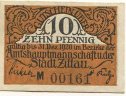 Zittau - Amtshauptmannschaft und Stadt - - 31.12.1920 - 10 Pfennig