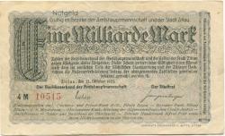 Zittau - Amtshauptmannschaft und Stadt - 15.10.1923 - 500 Millionen Mark