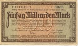 Zittau - Amtshauptmannschaft und Stadt - 29.10.1923 - 50 Milliarden Mark