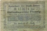 Zittau - Stadt - - 1.4.1918 - 25 Pfennig 