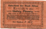 Zittau - Stadt - - 1.4.1918 - 50 Pfennig