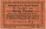 Zittau - Stadt - - 1.4.1918 - 50 Pfennig