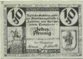 Zobten (heute: PL-Sleza) - Stadt - 25.10.1919 - 10 Pfennig