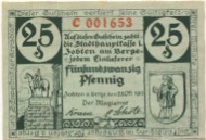 Zobten (heute: PL-Sleza) - Stadt - 25.10.1919 - 25 Pfennig