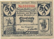 Zobten (heute: PL-Sleza) - Stadt - 25.10.1919 - 50 Pfennig