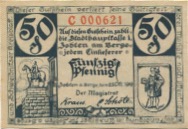 Zobten (heute: PL-Sleza) - Stadt - 25.10.1919 - 50 Pfennig