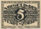 Zörbig - Stadt - - 30.9.1921 - 5 Pfennig
