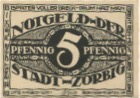 Zörbig - Stadt - - 30.9.1921 - 5 Pfennig
