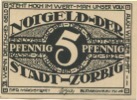 Zörbig - Stadt - - 30.9.1921 - 5 Pfennig