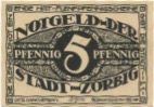 Zörbig - Stadt - - 30.9.1921 - 5 Pfennig
