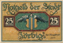 Zörbig - Stadt - - 30.9.1921 - 25 Pfennig