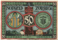 Zörbig - Stadt - - 30.9.1921 - 50 Pfennig