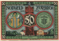 Zörbig - Stadt - - 30.9.1921 - 50 Pfennig