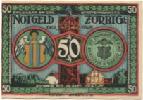 Zörbig - Stadt - - 30.9.1921 - 50 Pfennig