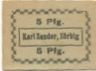 Zörbig - Zander, Emilie, Inhaberin von: Karl Zander, Kolonialwaren - -- - 5 Pfennig