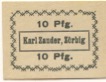 Zörbig - Zander, Emilie, Inhaberin von: Karl Zander, Kolonialwaren - -- - 10 Pfennig