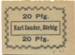 Zörbig - Zander, Emilie, Inhaberin von: Karl Zander, Kolonialwaren - -- - 20 Pfennig